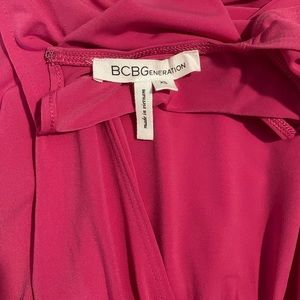 BCBG hot pink romper